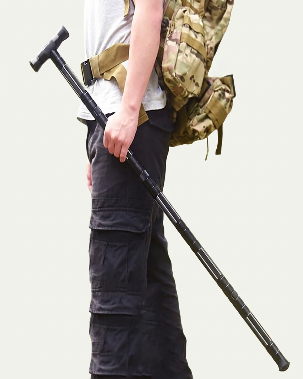 Multifunctional Survival Hiking Pole for Outdoor Adventures