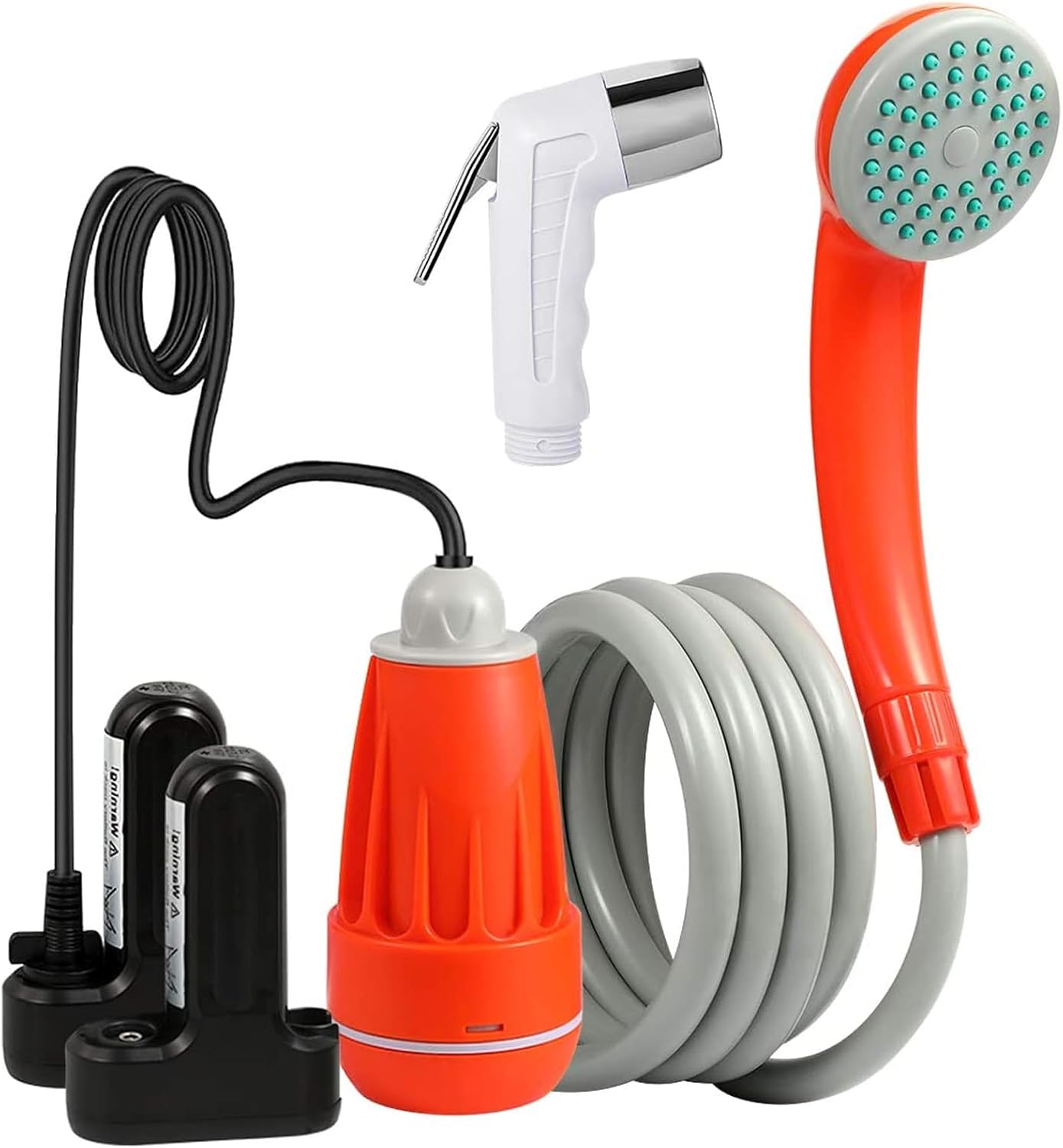 Portable Camping Shower Pump with Rechargeable Battery