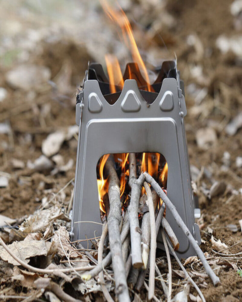 Foldable Firewood Stove Stainless Steel Portable Camping Stove