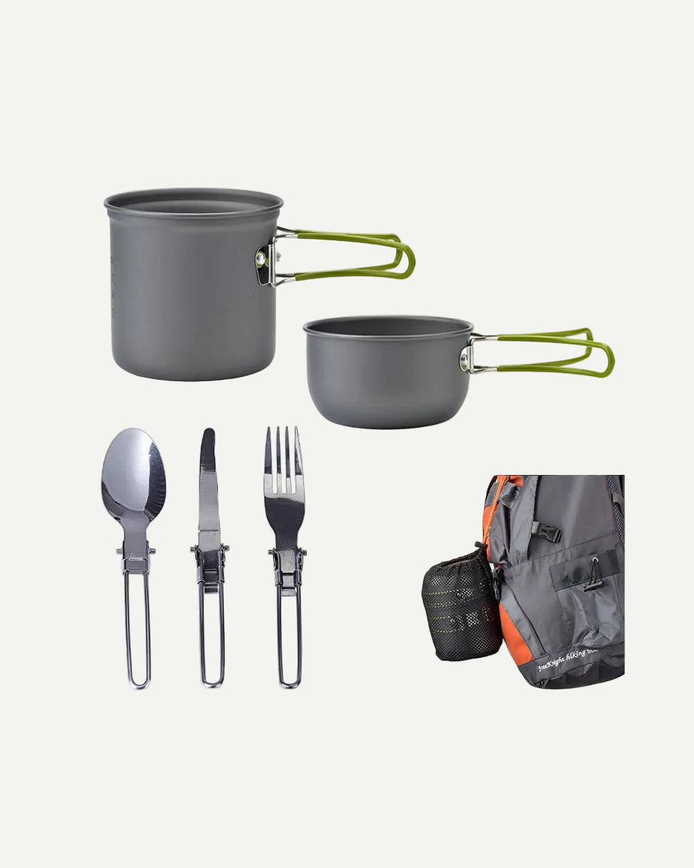 Ultralight Portable Camping Cooking Set Outdoor Cookware Kit