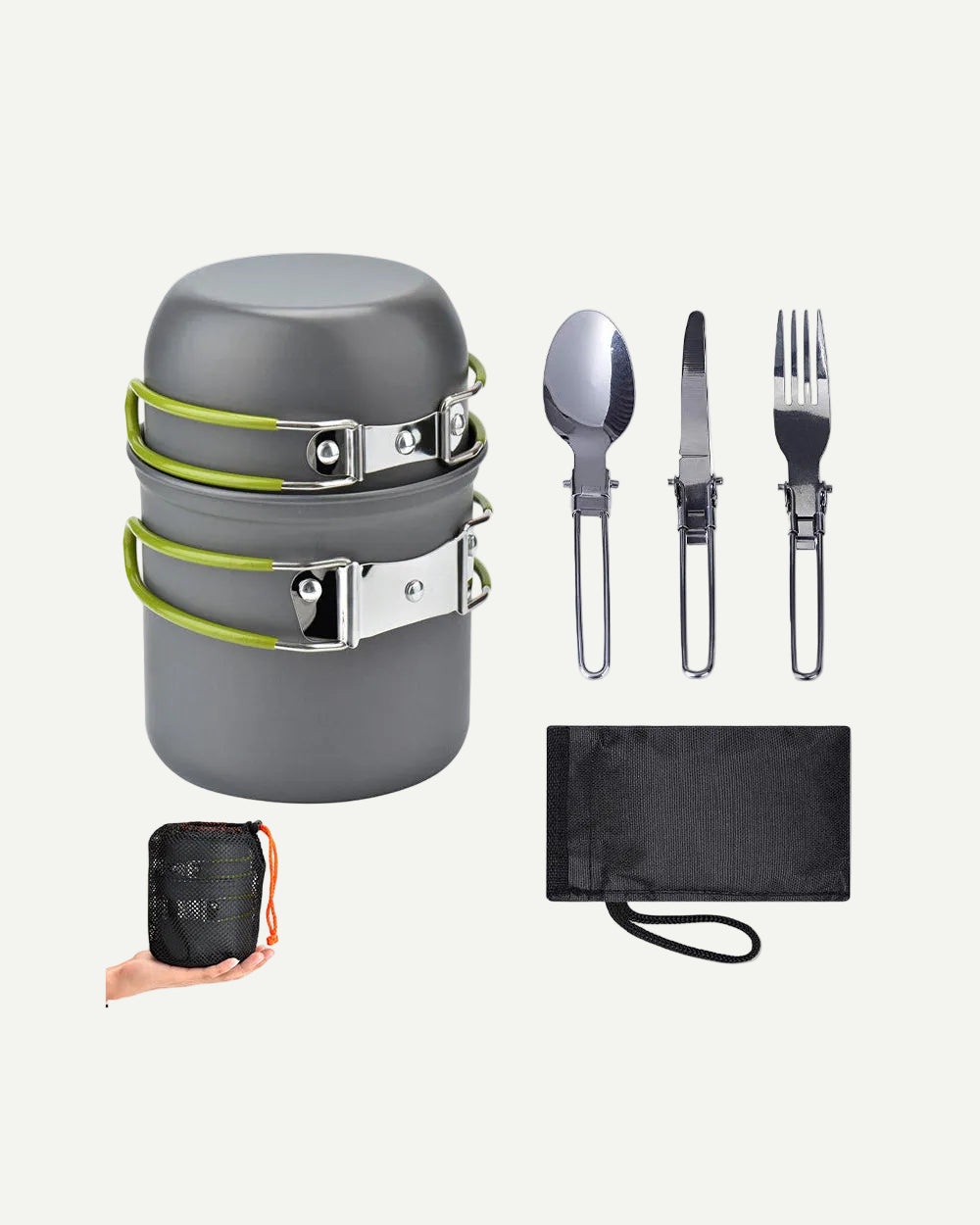 Ultralight Portable Camping Cooking Set Outdoor Cookware Kit
